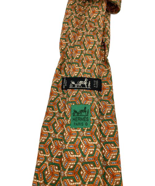 HERMES（エルメス）HERMES (エルメス) ネクタイ オレンジ サイズ:-の古着・服飾アイテム