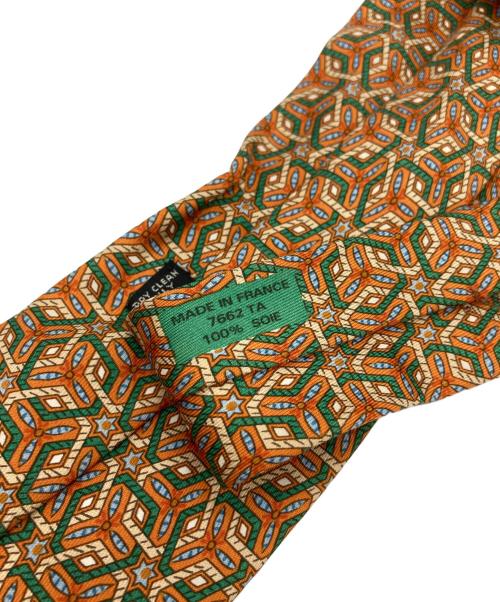 HERMES（エルメス）HERMES (エルメス) ネクタイ オレンジ サイズ:-の古着・服飾アイテム