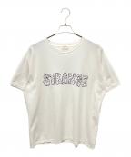 CELINEセリーヌ）の古着「21AW アーティスト ロゴプリント ルーズ カットソー」｜ホワイト