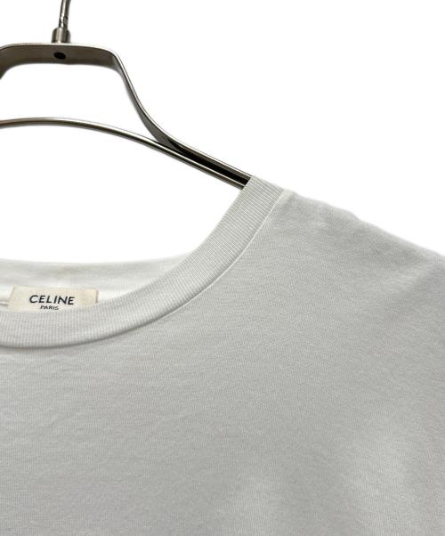 CELINE（セリーヌ）CELINE (セリーヌ) 21AW アーティスト ロゴプリント ルーズ カットソー ホワイト サイズ:Sの古着・服飾アイテム