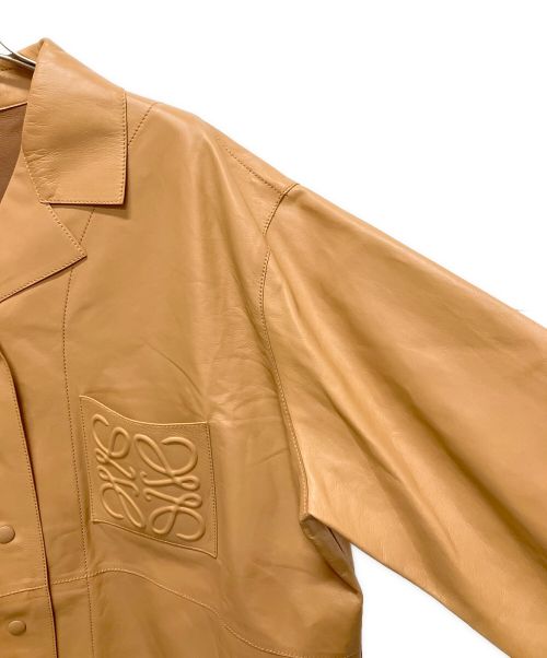 LOEWE（ロエベ）LOEWE (ロエベ) パジャマ レザージャケット ブラウン サイズ:40の古着・服飾アイテム