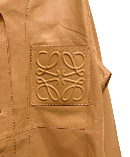LOEWE（ロエベ）LOEWE (ロエベ) パジャマ レザージャケット ブラウン サイズ:40の古着・服飾アイテム