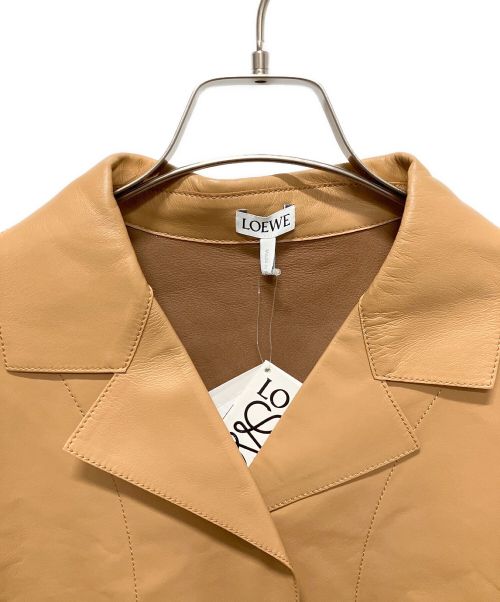 LOEWE（ロエベ）LOEWE (ロエベ) パジャマ レザージャケット ブラウン サイズ:40の古着・服飾アイテム