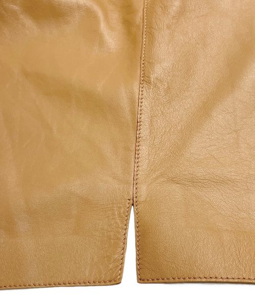 LOEWE（ロエベ）LOEWE (ロエベ) パジャマ レザージャケット ブラウン サイズ:40の古着・服飾アイテム