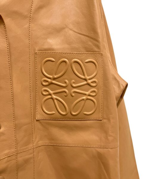 LOEWE（ロエベ）LOEWE (ロエベ) パジャマ レザージャケット ブラウン サイズ:40の古着・服飾アイテム