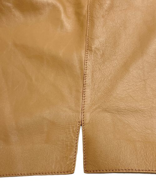 LOEWE（ロエベ）LOEWE (ロエベ) パジャマ レザージャケット ブラウン サイズ:40の古着・服飾アイテム