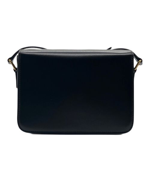 CELINE（セリーヌ）CELINE (セリーヌ) ティーン トリオンフショルダーバッグ  ブラックの古着・服飾アイテム