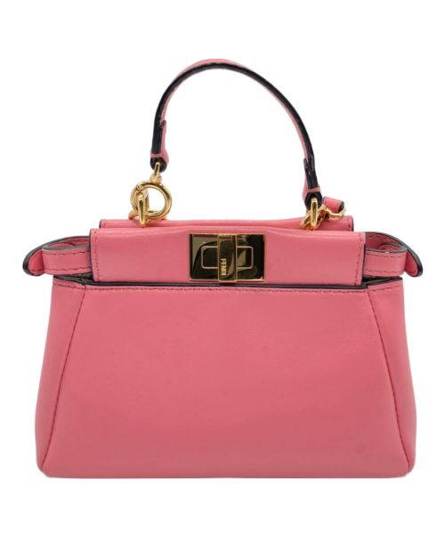 FENDI（フェンディ）FENDI (フェンディ) マイクロピーカブー ピンクの古着・服飾アイテム