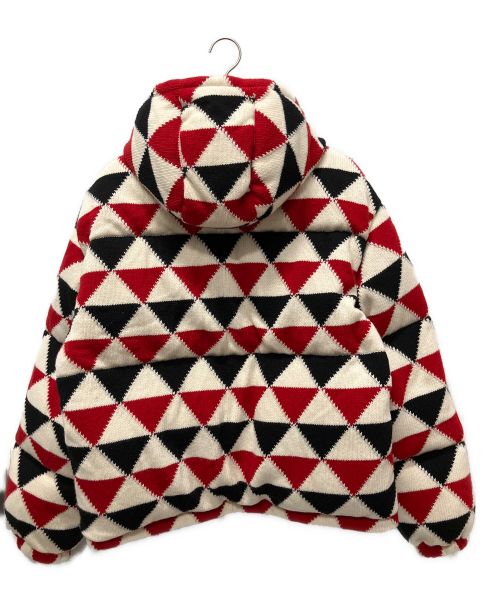 PRADA（プラダ）PRADA (プラダ) カシミアアーガイルジャケット レッド サイズ:XLの古着・服飾アイテム
