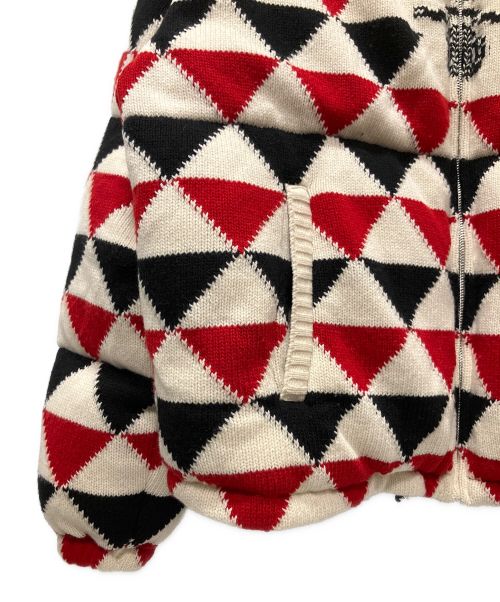 PRADA（プラダ）PRADA (プラダ) カシミアアーガイルジャケット レッド サイズ:XLの古着・服飾アイテム