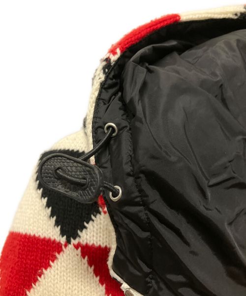 PRADA（プラダ）PRADA (プラダ) カシミアアーガイルジャケット レッド サイズ:XLの古着・服飾アイテム