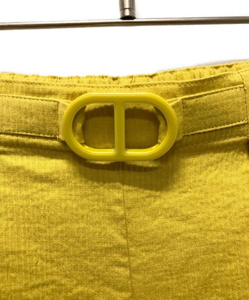 HERMES（エルメス）HERMES (エルメス) HERMES Short Pants シェーヌダンクル 袴タック フレア ショートパンツ イエロー サイズ:36の古着・服飾アイテム