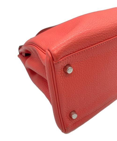 HERMES（エルメス）HERMES (エルメス) ケリー35/内縫い/トリヨンクレマンス/サーモン系/☐O刻印/シルバー金具 ピンク系 サイズ:35の古着・服飾アイテム