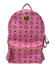 MCM（エムシーエム）の古着「STARKサイドスタッズバックパック」｜ピンク