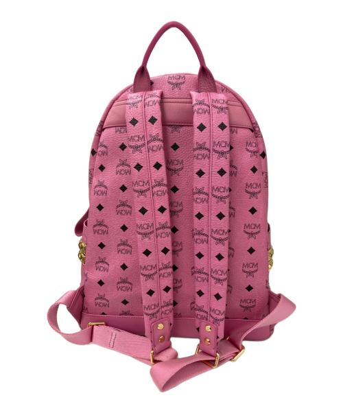 MCM（エムシーエム）MCM (エムシーエム) STARKサイドスタッズバックパック ピンクの古着・服飾アイテム