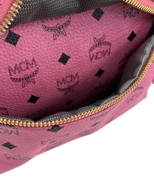 MCM（エムシーエム）MCM (エムシーエム) STARKサイドスタッズバックパック ピンクの古着・服飾アイテム