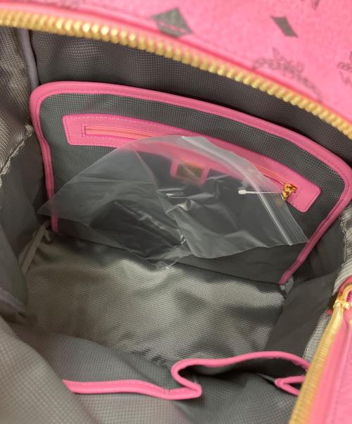 MCM（エムシーエム）MCM (エムシーエム) STARKサイドスタッズバックパック ピンクの古着・服飾アイテム