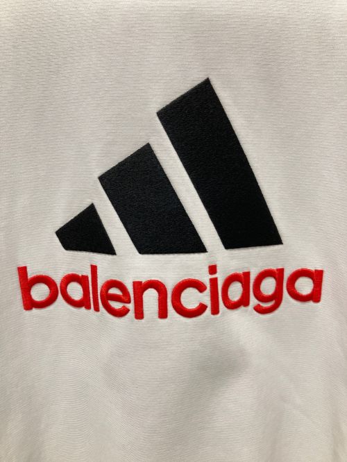 BALENCIAGA（バレンシアガ）BALENCIAGA (バレンシアガ) adidas (アディダス)  オーバーサイズ スウェットシャツ  ブラック サイズ:SIZE 3の古着・服飾アイテム