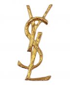 SAINT LAURENTサンローラン）の古着「YSLロゴブローチ」｜ゴールド