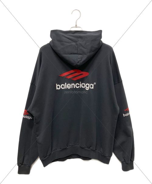BALENCIAGA（バレンシアガ）BALENCIAGA (バレンシアガ)  3b sports icon hoodie ブラック サイズ:2の古着・服飾アイテム