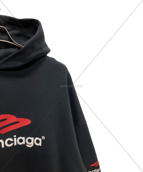 BALENCIAGA（バレンシアガ）BALENCIAGA (バレンシアガ)  3b sports icon hoodie ブラック サイズ:2の古着・服飾アイテム