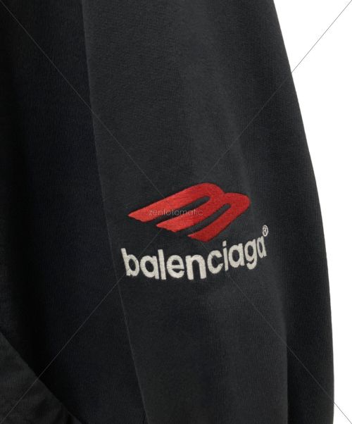 BALENCIAGA（バレンシアガ）BALENCIAGA (バレンシアガ)  3b sports icon hoodie ブラック サイズ:2の古着・服飾アイテム