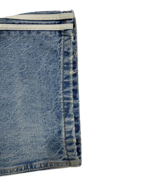 BALENCIAGA（バレンシアガ）BALENCIAGA (バレンシアガ) adidas (アディダス) LARGE BAGGYサイドラインバギーデニムパンツ スカイブルー サイズ:XSの古着・服飾アイテム