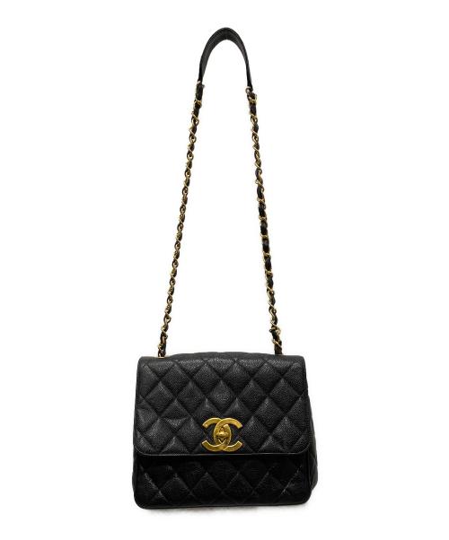 CHANEL（シャネル）CHANEL (シャネル) マトラッセ25 スクエア ショルダーバッグ ブラック サイズ:25の古着・服飾アイテム