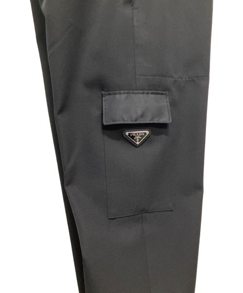 PRADA（プラダ）PRADA (プラダ) トライアングル カーゴパンツ ブラック サイズ:XSの古着・服飾アイテム
