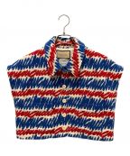 GUCCIグッチ）の古着「スクリプトプリントジャケット」｜ブルー×レッド