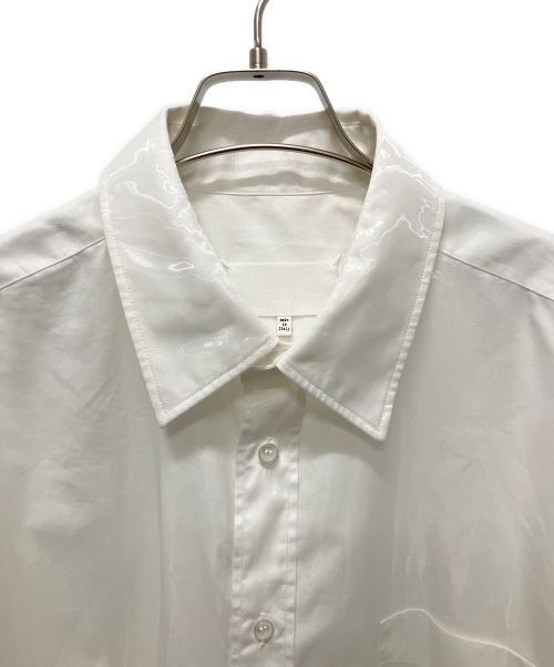 Maison Margiela（メゾンマルジェラ）Maison Margiela (メゾンマルジェラ) シアーパネルミックスシャツワンピース ホワイト サイズ:38の古着・服飾アイテム
