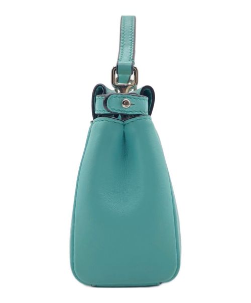 FENDI（フェンディ）FENDI (フェンディ) マイクロピーカブー 2WAYショルダーバッグ スカイブルーの古着・服飾アイテム