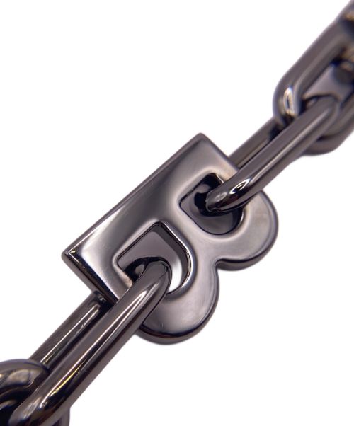 BALENCIAGA（バレンシアガ）BALENCIAGA (バレンシアガ) B CHAIN ブレスレット ブラック サイズ:Mの古着・服飾アイテム