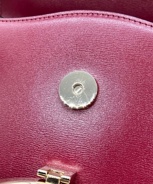 Cartier（カルティエ）Cartier (カルティエ) パンテール ドゥ カルティエ トップハンドルバッグ スモール チェリーレッドの古着・服飾アイテム