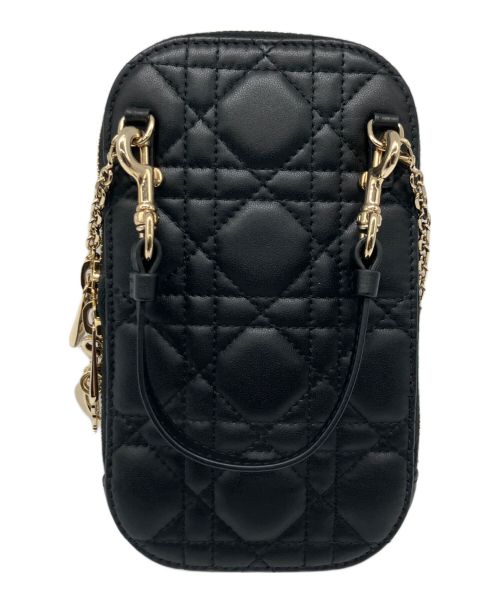 Christian Dior（クリスチャン ディオール）Christian Dior (クリスチャン ディオール) Lady Dior フォンホルダー ブラックの古着・服飾アイテム