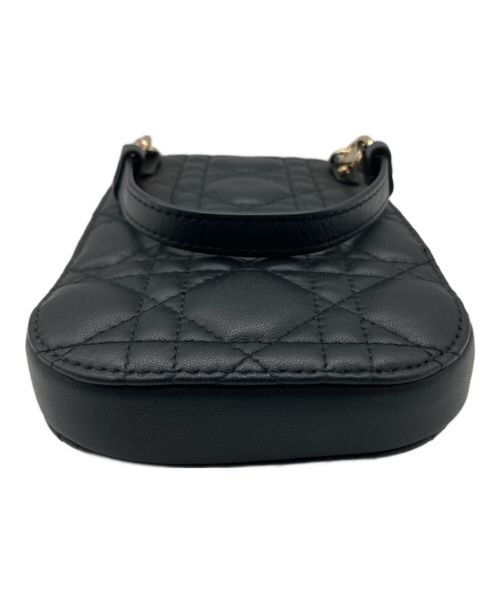Christian Dior（クリスチャン ディオール）Christian Dior (クリスチャン ディオール) Lady Dior フォンホルダー ブラックの古着・服飾アイテム