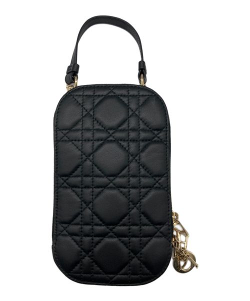 Christian Dior（クリスチャン ディオール）Christian Dior (クリスチャン ディオール) Lady Dior フォンホルダー ブラックの古着・服飾アイテム
