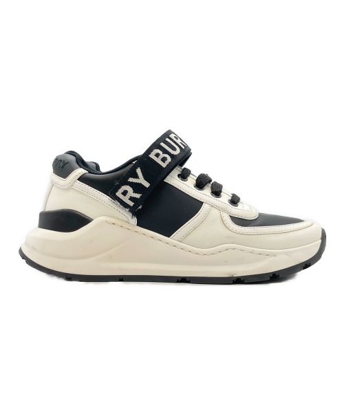 BURBERRY（バーバリー）BURBERRY (バーバリー) RONNIE LOW TRAINER ホワイト×ブラック サイズ:35の古着・服飾アイテム
