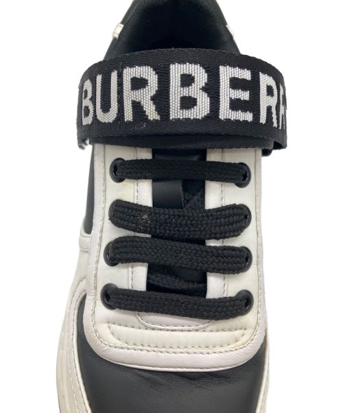 BURBERRY（バーバリー）BURBERRY (バーバリー) RONNIE LOW TRAINER ホワイト×ブラック サイズ:35の古着・服飾アイテム