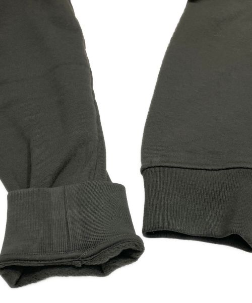 HERMES（エルメス）HERMES (エルメス) レザー切り替えジップパーカー オリーブ サイズ:Mの古着・服飾アイテム