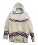 sacaiサカイ）の古着「切替ニットパーカー」｜ホワイト