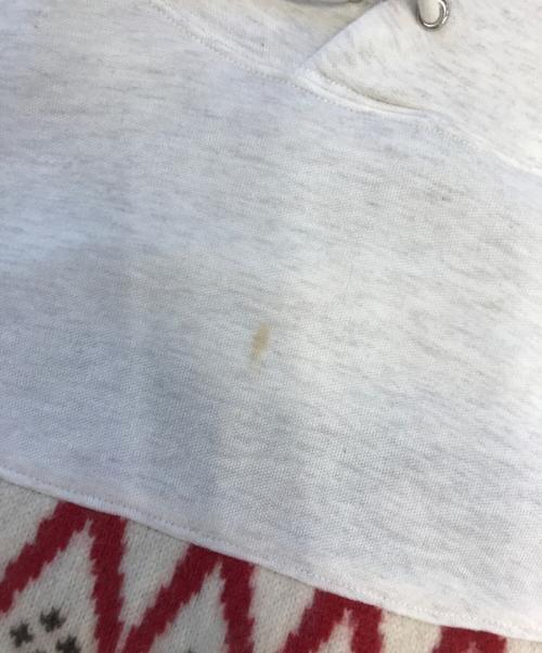 sacai（サカイ）sacai (サカイ) 切替ニットパーカー ホワイト サイズ:1の古着・服飾アイテム