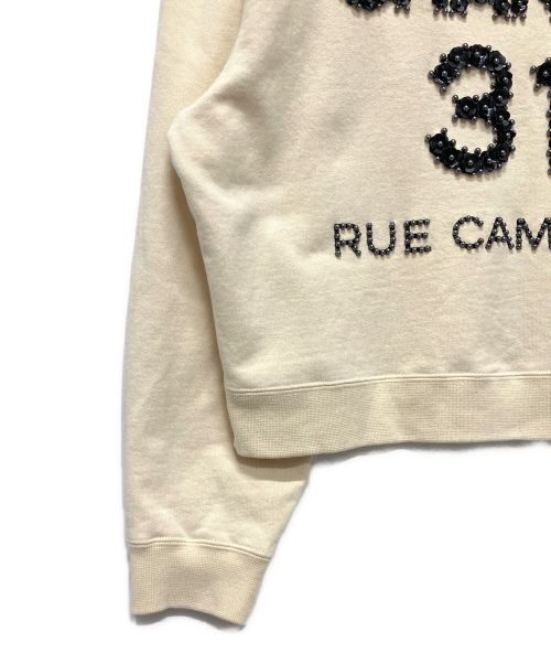 CHANEL（シャネル）CHANEL (シャネル) RUE CAMBON カメリアスウェット ベージュ サイズ:Lの古着・服飾アイテム