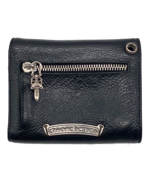 CHROME HEARTS（クロムハーツ）CHROME HEARTS (クロムハーツ) ミニウェーブウォレット ブラックの古着・服飾アイテム