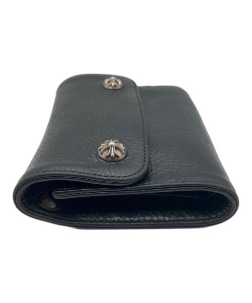 CHROME HEARTS（クロムハーツ）CHROME HEARTS (クロムハーツ) ミニウェーブウォレット ブラックの古着・服飾アイテム