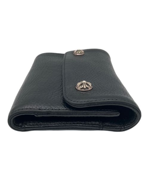 CHROME HEARTS（クロムハーツ）CHROME HEARTS (クロムハーツ) ミニウェーブウォレット ブラックの古着・服飾アイテム