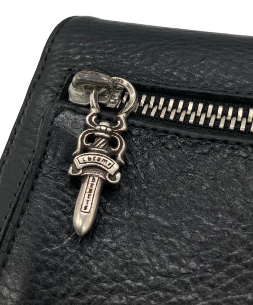 CHROME HEARTS（クロムハーツ）CHROME HEARTS (クロムハーツ) ミニウェーブウォレット ブラックの古着・服飾アイテム