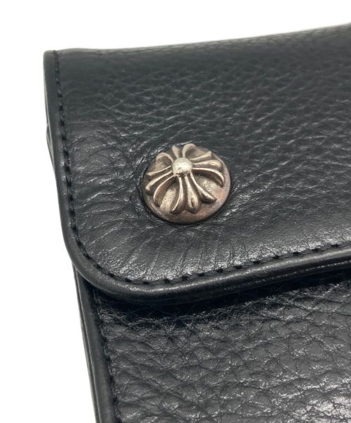 CHROME HEARTS（クロムハーツ）CHROME HEARTS (クロムハーツ) ミニウェーブウォレット ブラックの古着・服飾アイテム