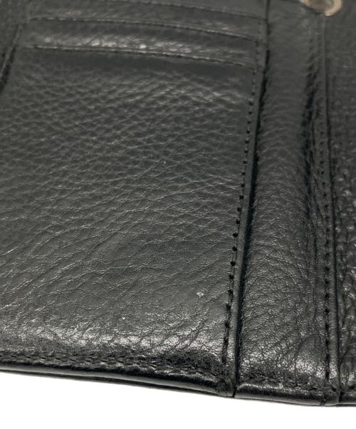 CHROME HEARTS（クロムハーツ）CHROME HEARTS (クロムハーツ) ミニウェーブウォレット ブラックの古着・服飾アイテム