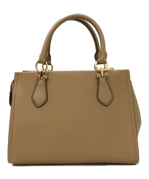 MICHAEL KORS（マイケル・コース）MICHAEL KORS (マイケルコース) MARILYN ミディアムサッチェル 2WAYバッグ ベージュの古着・服飾アイテム